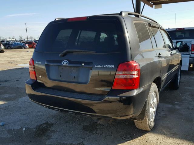 JTEGF21A830117762 - 2003 TOYOTA HIGHLANDER BLACK photo 4