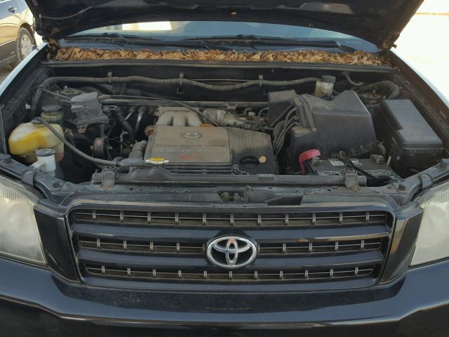 JTEGF21A830117762 - 2003 TOYOTA HIGHLANDER BLACK photo 7