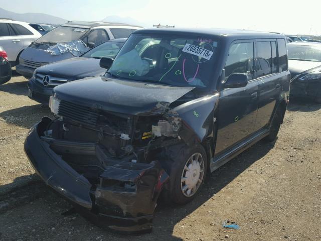 JTLKT324364043691 - 2006 TOYOTA SCION XB BLACK photo 2