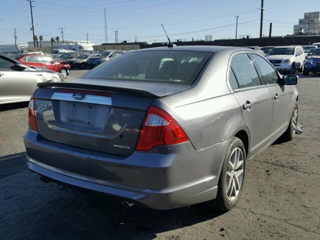 3FAHP0JG1CR274571 - 2012 FORD FUSION SEL GRAY photo 4