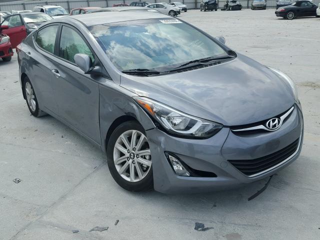 KMHDH4AE0GU598696 - 2016 HYUNDAI ELANTRA SE GRAY photo 1