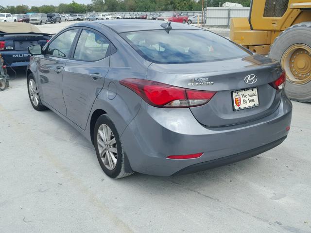 KMHDH4AE0GU598696 - 2016 HYUNDAI ELANTRA SE GRAY photo 3