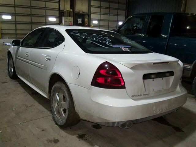 2G2WS522751344232 - 2005 PONTIAC GRAND PRIX WHITE photo 3