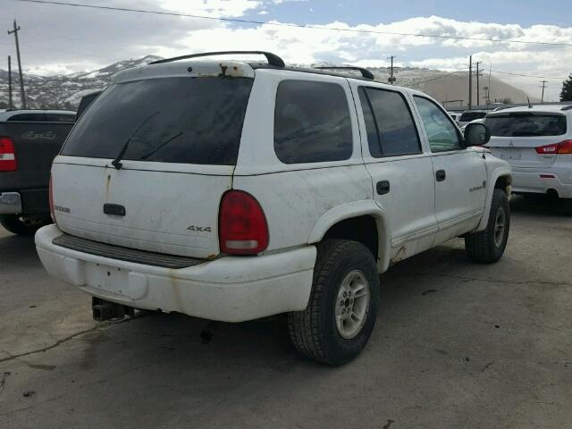 1B4HS28Z5YF179802 - 2000 DODGE DURANGO WHITE photo 4