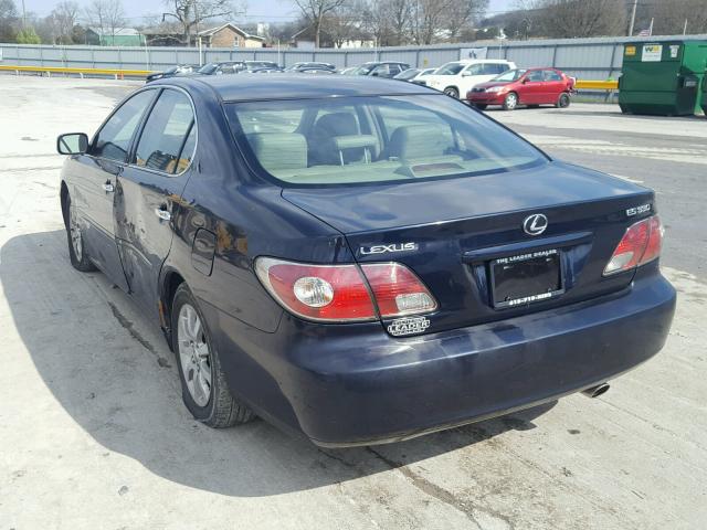 JTHBA30G645003528 - 2004 LEXUS ES 330 BLUE photo 3