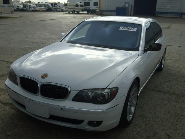 WBAHN835X8DT85160 - 2008 BMW 750 LI WHITE photo 2