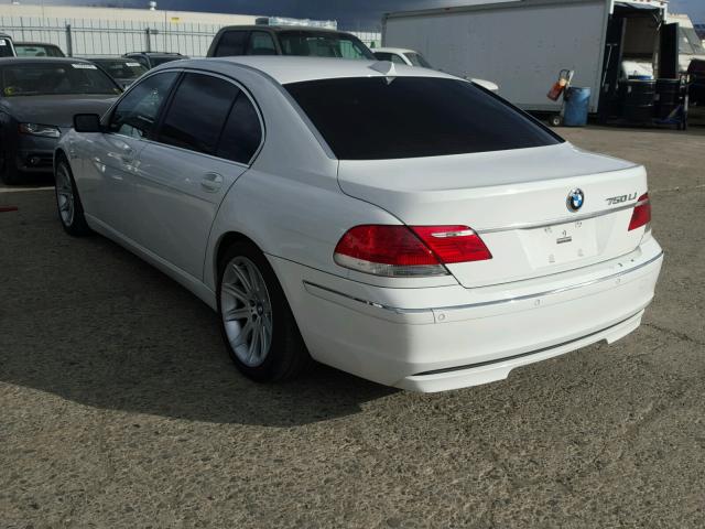 WBAHN835X8DT85160 - 2008 BMW 750 LI WHITE photo 3