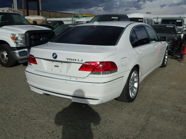 WBAHN835X8DT85160 - 2008 BMW 750 LI WHITE photo 4