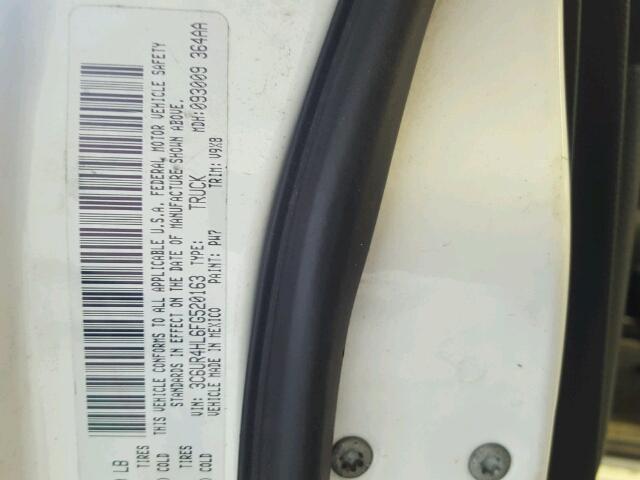 3C6UR4HL6FG520163 - 2015 RAM 2500 ST WHITE photo 10