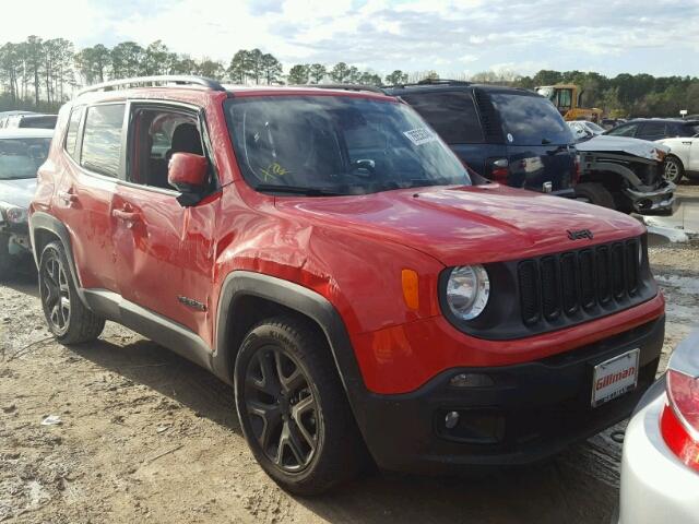 ZACCJABB1HPG48001 - 2017 JEEP RENEGADE L RED photo 1