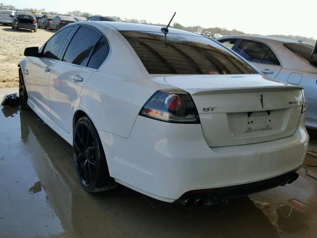 6G2EC57Y09L166270 - 2009 PONTIAC G8 GT WHITE photo 3