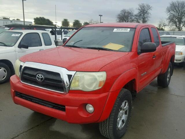 5TETU62NX7Z405838 - 2007 TOYOTA TACOMA PRE RED photo 2