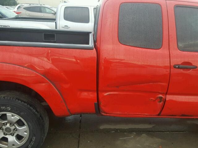 5TETU62NX7Z405838 - 2007 TOYOTA TACOMA PRE RED photo 9