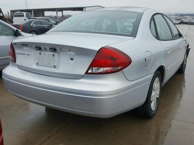 1FAHP53236A241133 - 2006 FORD TAURUS SE SILVER photo 4