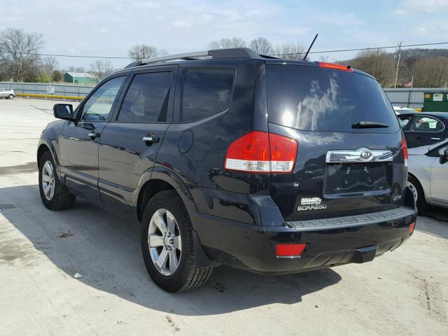 KNDJJ742795036001 - 2009 KIA BORREGO LX BLACK photo 3