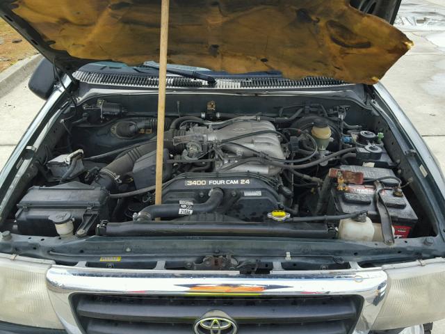 4TASN92NXXZ516360 - 1999 TOYOTA TACOMA XTR GREEN photo 7