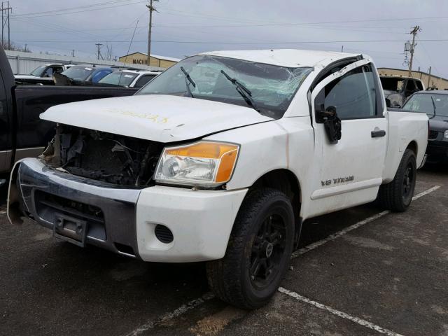 1N6BA06A48N312257 - 2008 NISSAN TITAN XE WHITE photo 2