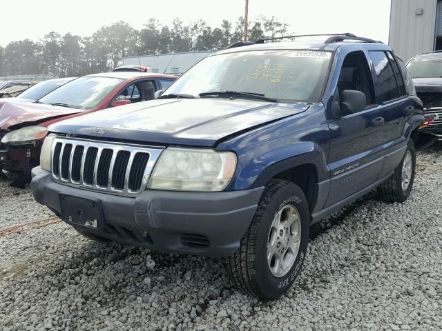 1J4GW48S11C530112 - 2001 JEEP GRAND CHER BLUE photo 2