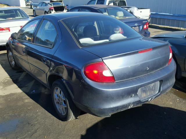 1B3ES46C91D225912 - 2001 DODGE NEON SE GRAY photo 3