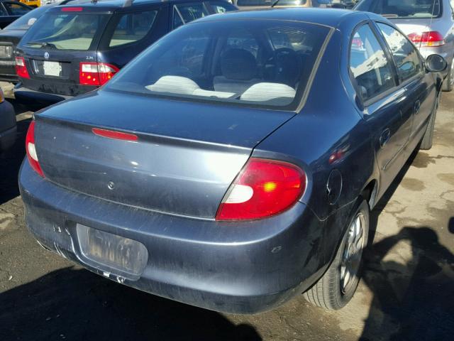 1B3ES46C91D225912 - 2001 DODGE NEON SE GRAY photo 4