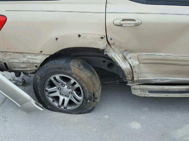 5TDZT34AX4S218243 - 2004 TOYOTA SEQUOIA SR TAN photo 9