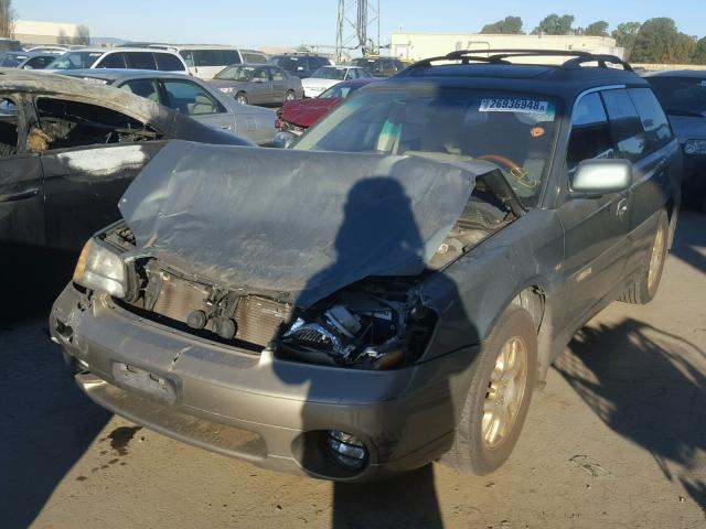 4S3BH896017643061 - 2001 SUBARU LEGACY OUT TEAL photo 2