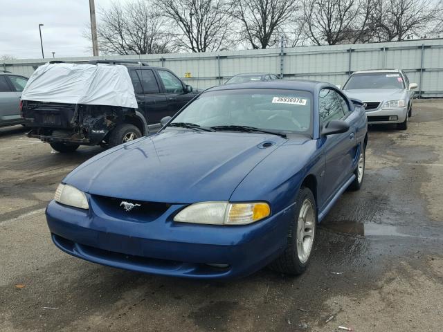 1FAFP42X6WF162542 - 1998 FORD MUSTANG GT BLUE photo 2