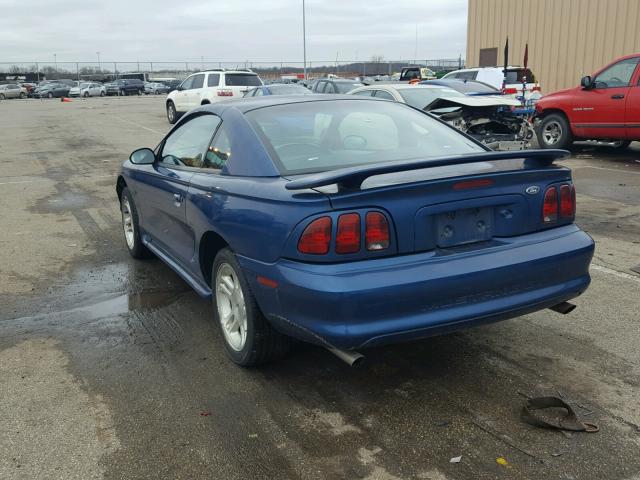 1FAFP42X6WF162542 - 1998 FORD MUSTANG GT BLUE photo 3