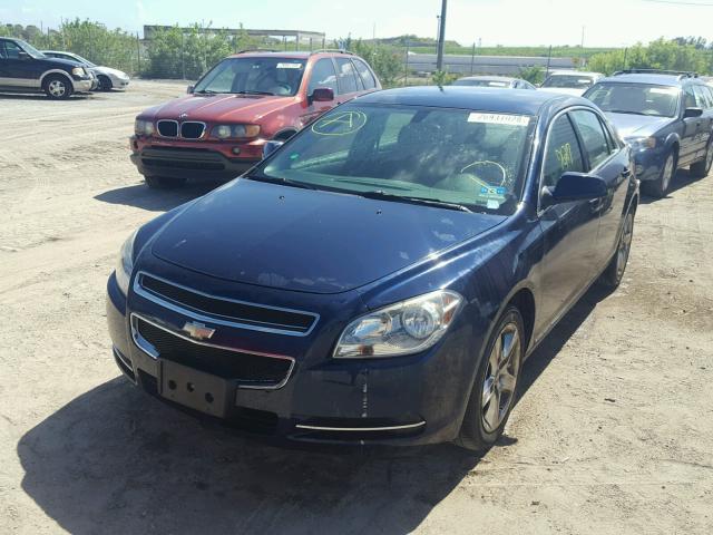 1G1ZH57B99F145609 - 2009 CHEVROLET MALIBU 1LT BLUE photo 2