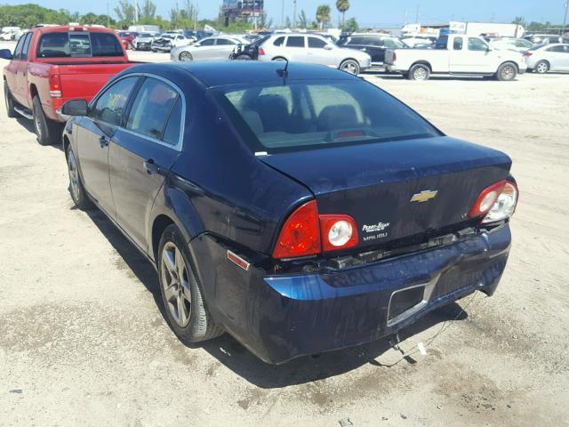 1G1ZH57B99F145609 - 2009 CHEVROLET MALIBU 1LT BLUE photo 3