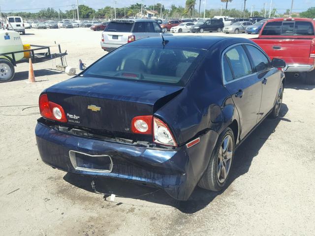 1G1ZH57B99F145609 - 2009 CHEVROLET MALIBU 1LT BLUE photo 4