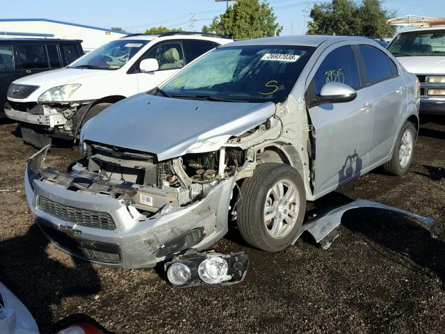 1G1JB5SH5C4141537 - 2012 CHEVROLET SONIC LS SILVER photo 2