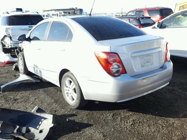 1G1JB5SH5C4141537 - 2012 CHEVROLET SONIC LS SILVER photo 3