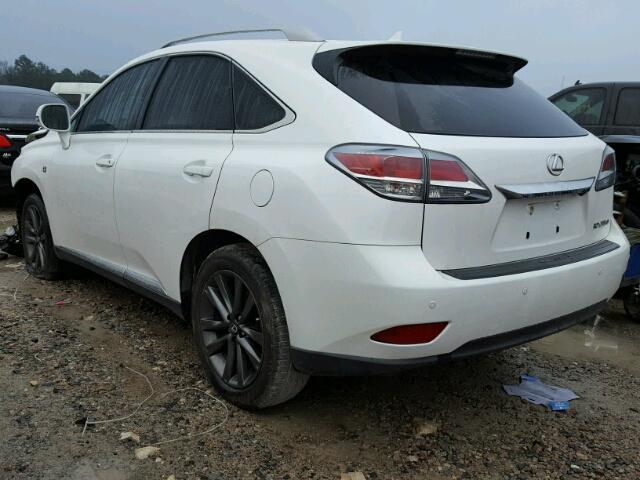 2T2BK1BA1DC221693 - 2013 LEXUS RX 350 WHITE photo 3