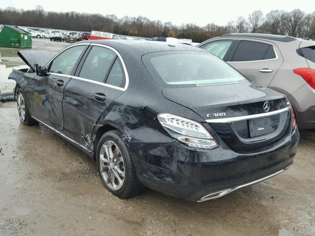 55SWF4KB5FU080709 - 2015 MERCEDES-BENZ C 300 4MAT BLACK photo 3