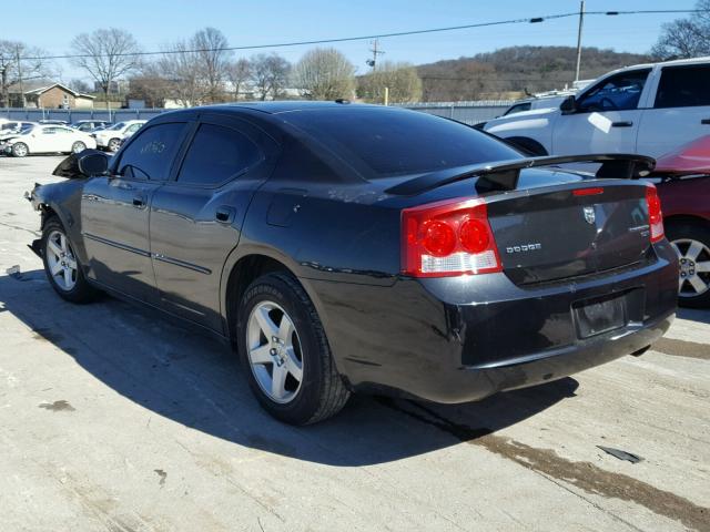 2B3CA3CV8AH293003 - 2010 DODGE CHARGER SX BLACK photo 3