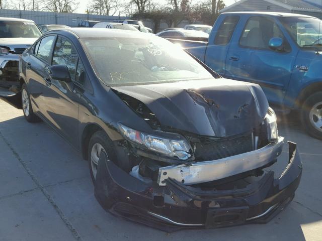 19XFB2F58DE219269 - 2013 HONDA CIVIC LX BLACK photo 1