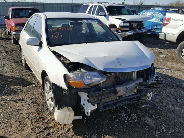 KNAFE221595596930 - 2009 KIA SPECTRA EX WHITE photo 1