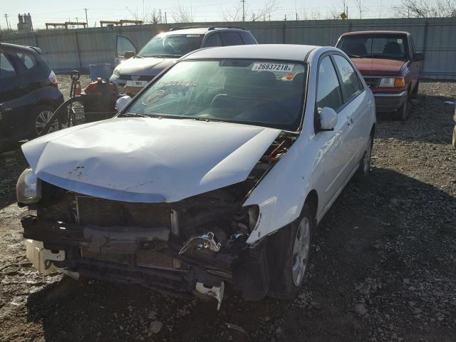 KNAFE221595596930 - 2009 KIA SPECTRA EX WHITE photo 2