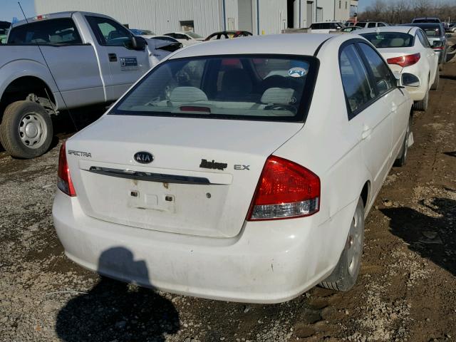 KNAFE221595596930 - 2009 KIA SPECTRA EX WHITE photo 4