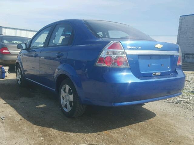 KL1TD56648B178415 - 2008 CHEVROLET AVEO/LS BLUE photo 3