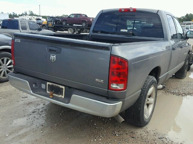 1D7HA18266S642124 - 2006 DODGE RAM 1500 S GRAY photo 4