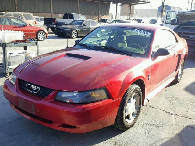 1FAFP40421F107314 - 2001 FORD MUSTANG RED photo 2