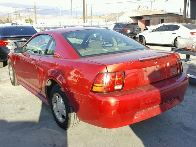 1FAFP40421F107314 - 2001 FORD MUSTANG RED photo 3