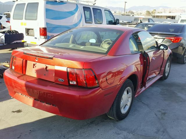 1FAFP40421F107314 - 2001 FORD MUSTANG RED photo 4