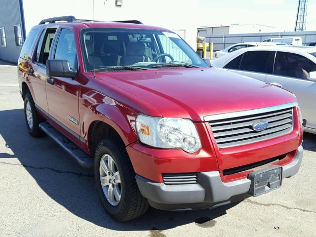 1FMEU62EX6UA36670 - 2006 FORD EXPLORER X RED photo 1