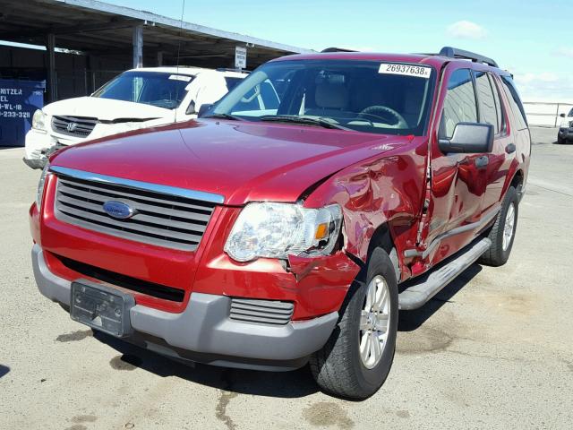 1FMEU62EX6UA36670 - 2006 FORD EXPLORER X RED photo 2