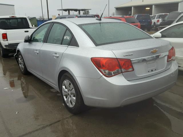 1G1PC5SH4C7192114 - 2012 CHEVROLET CRUZE LS SILVER photo 3