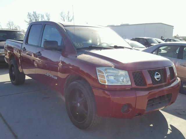 1N6AA07A47N206111 - 2007 NISSAN TITAN XE RED photo 1