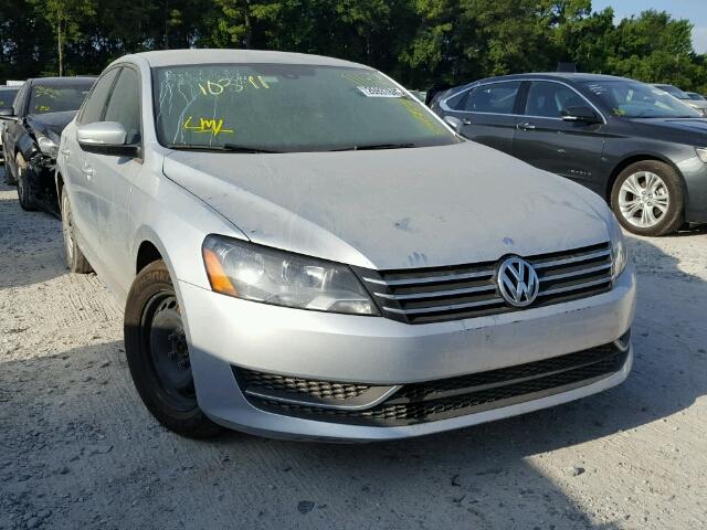 1VWAP7A38EC002602 - 2014 VOLKSWAGEN PASSAT S SILVER photo 1